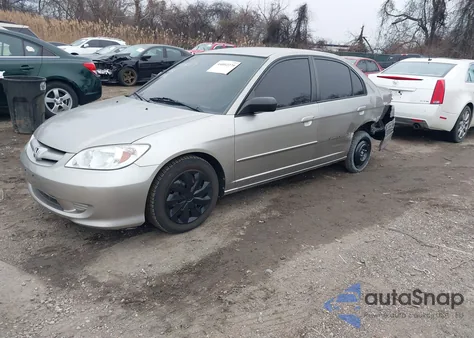2005 Honda Civic Lx z USA, uszkodzony, nr VIN JHMES16535S002389